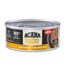 Acana  Canned Food Chunks In Broth Chic & Tuna 155g